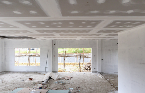 cement board ceiling